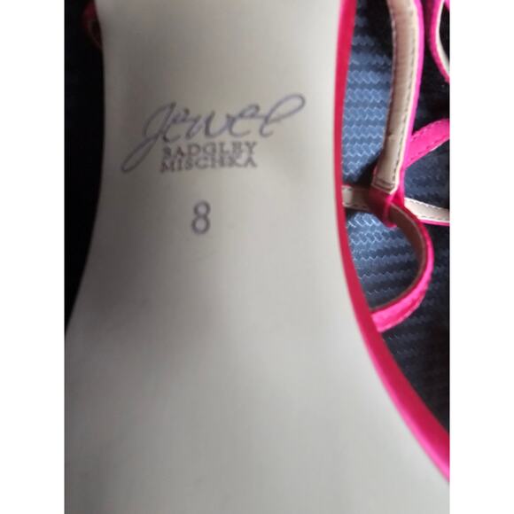 Badgley Michka Jewel Pink High Heels Size 8 - Picture 7 of 7